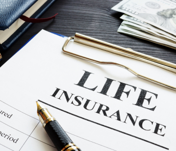 life insurance form close up