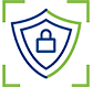 Data Security icon Blue